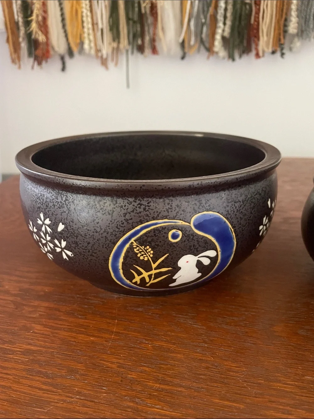 Japanese kutani ware matcha bowls